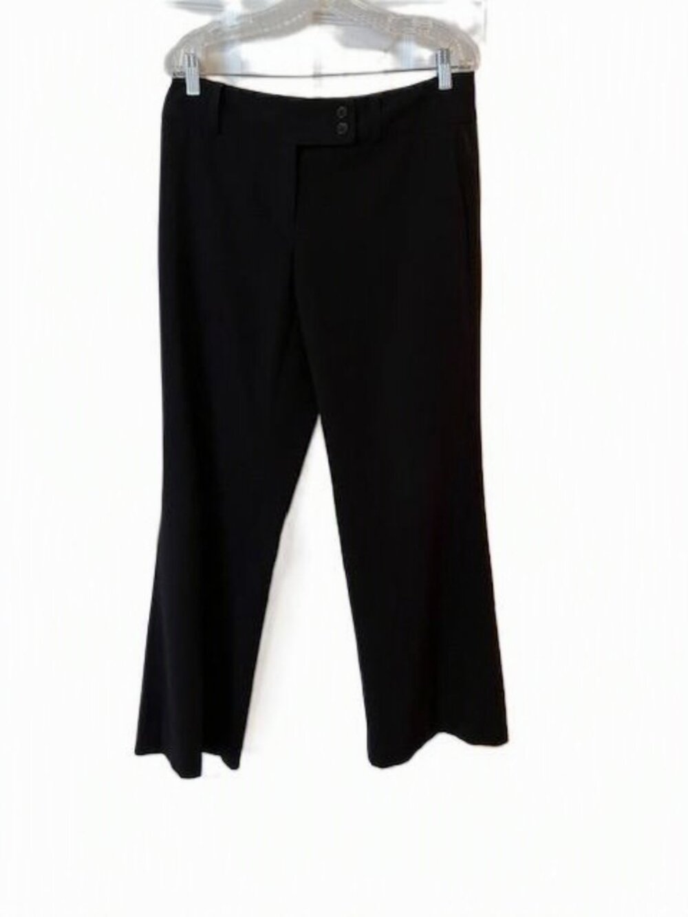 Reitman's Petites Black Dress Pants with Relaxed Leg Opening Size 8 Petites